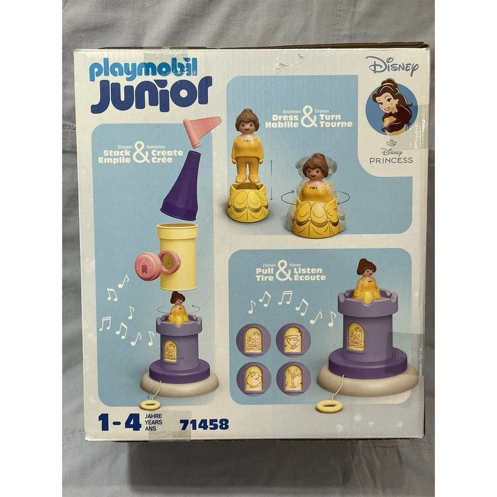 NEW Playmobil Junior Set #71458 - Disney Princess Belle's Play Tower with Sounds